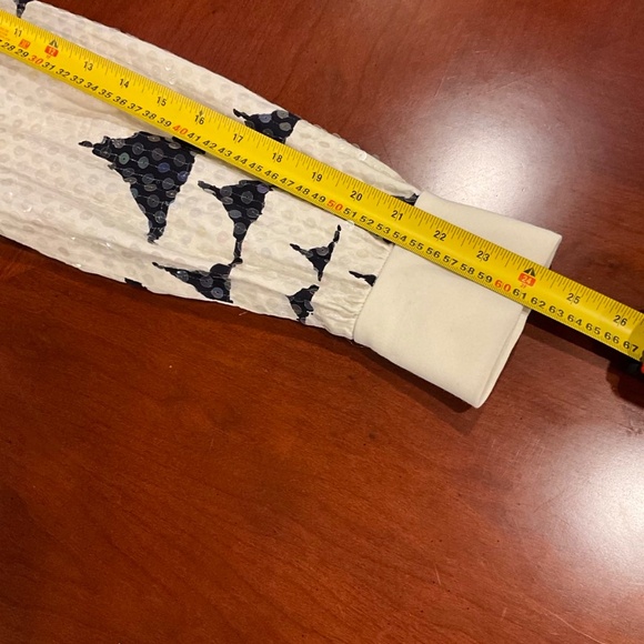 Vintage Marcel Fenez by Roland Klein Cream Maxi Dress, Statement Sleeve size M/L - Picture 5 of 6